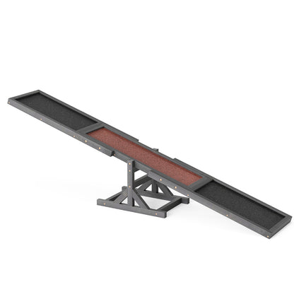 Wooden Dog Agility Seesaw Dog Exercise and Play Set-Grey