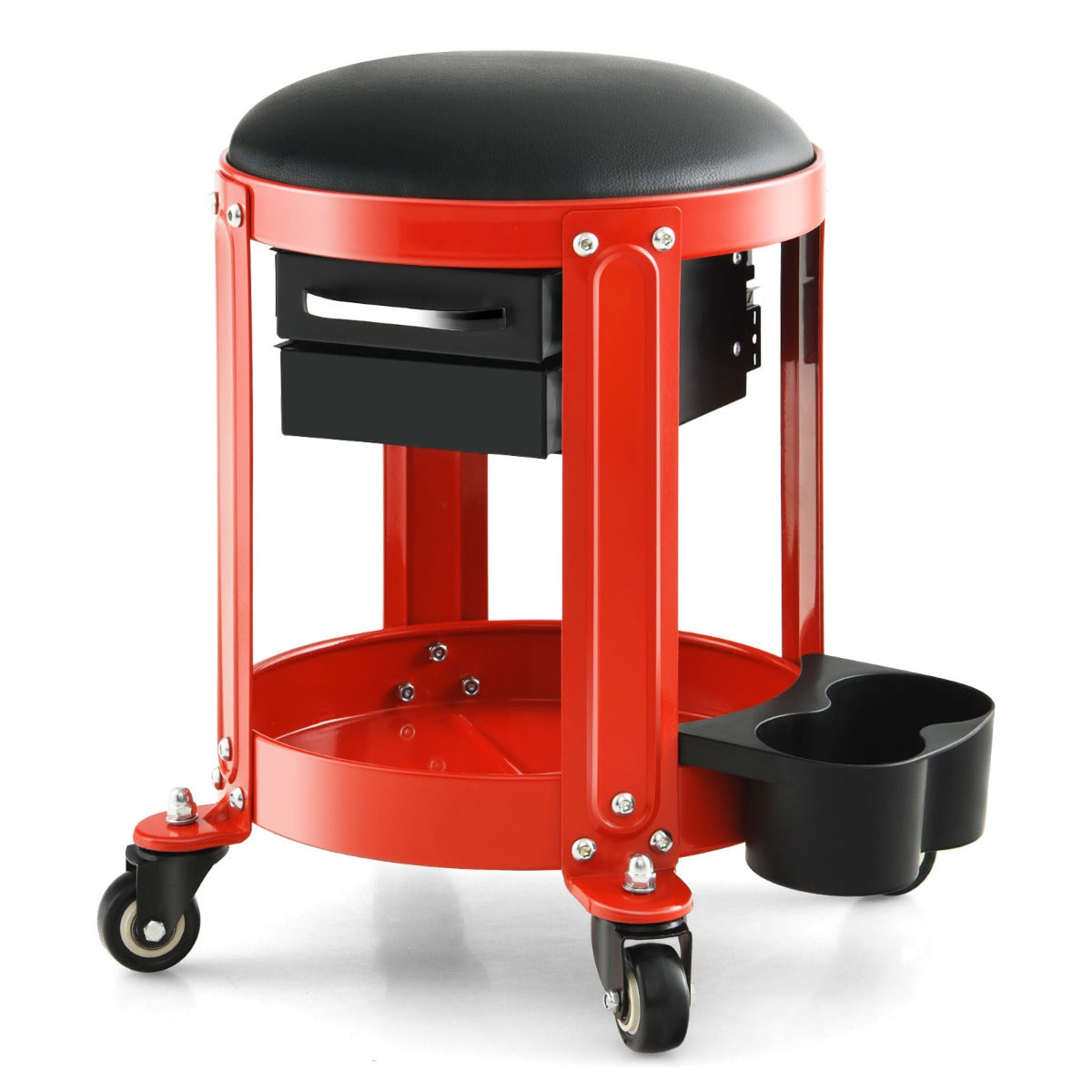 Workshop Creeper Seat with Removable Padded Seat and 4 Universal Casters