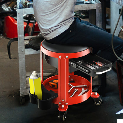 Workshop Creeper Seat with Removable Padded Seat and 4 Universal Casters